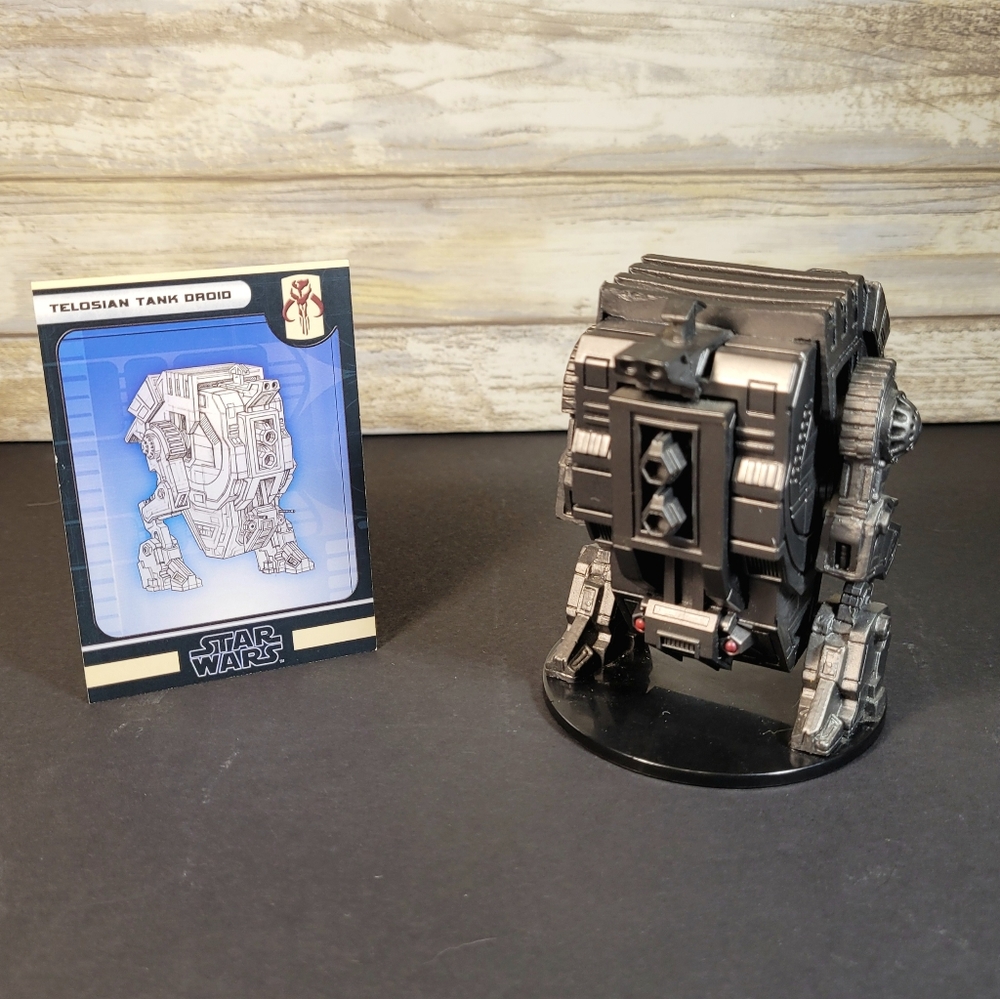Star Wars Miniatures - Force Unleashed - Telosian Tank Droid - With Card